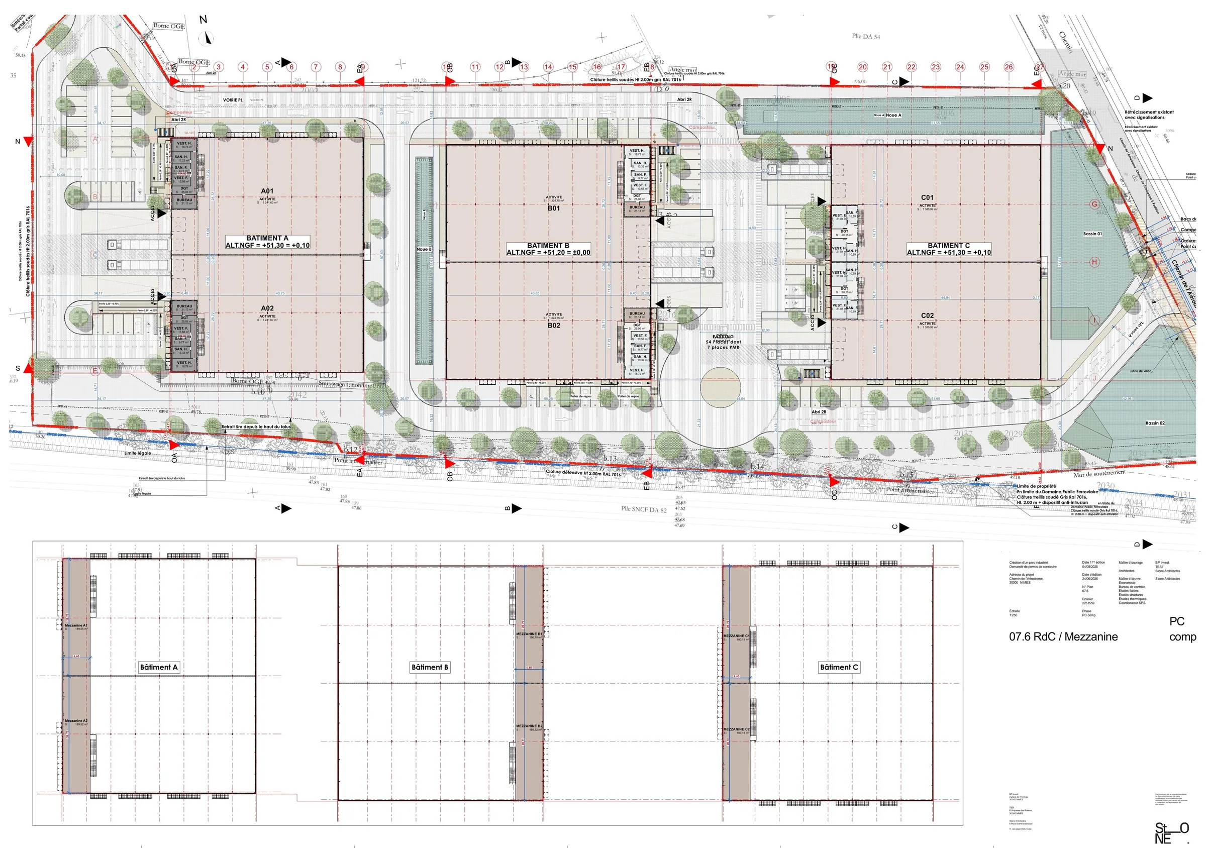 Plan RDC et Mezzanine — Acti-Sud