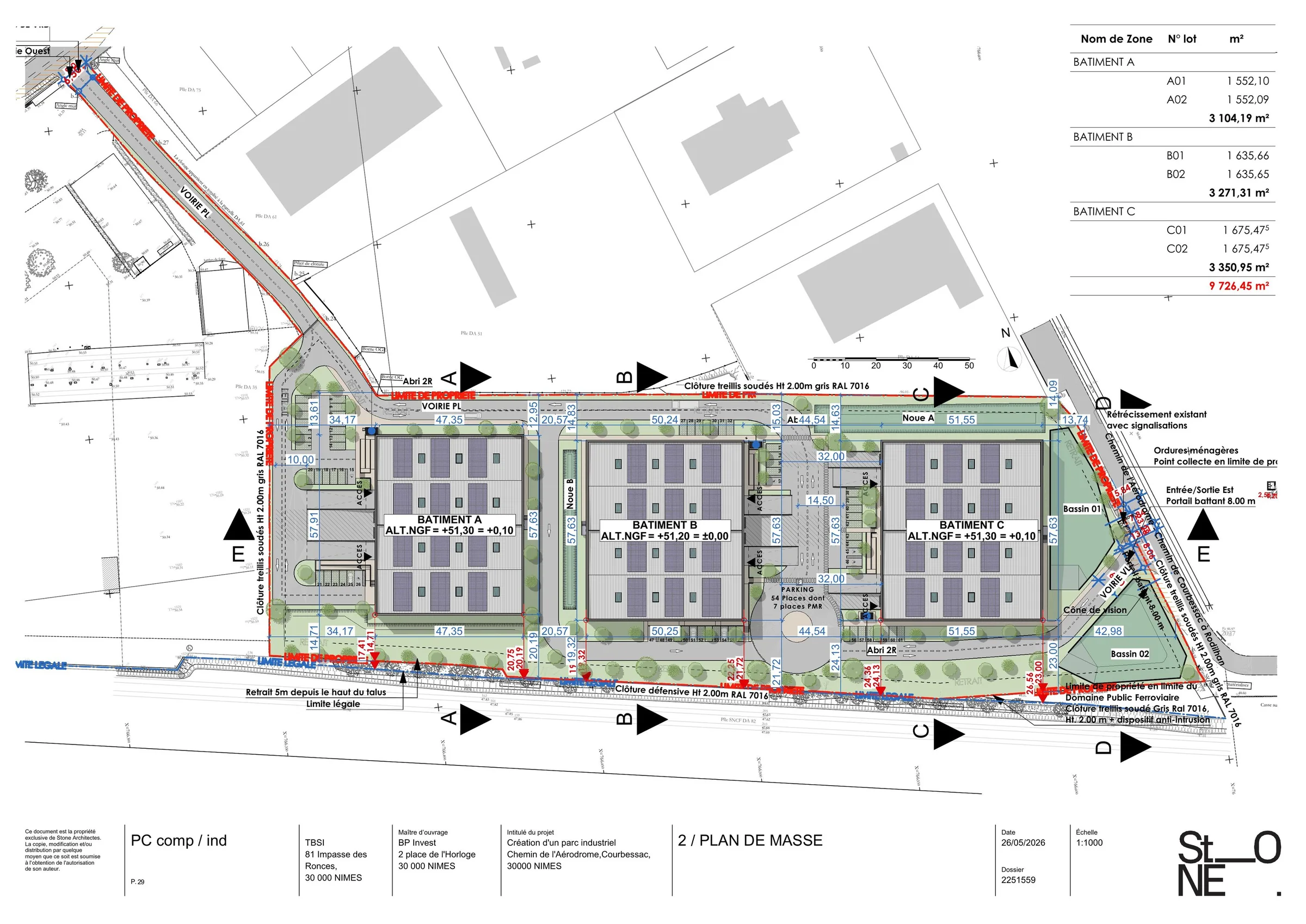 Plan de masse général