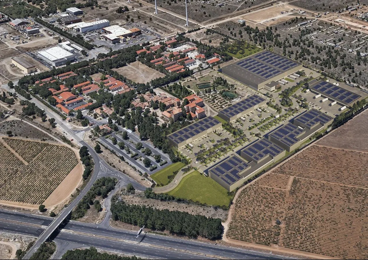 Vue aérienne du Parc Roussillon 41 dans son environnement